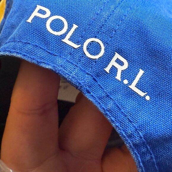 Polo Ralph Lauren Color-Blocked Five-Panel Camp Hat P.R.L.C. Nautical Flag - Picture 2 of 4